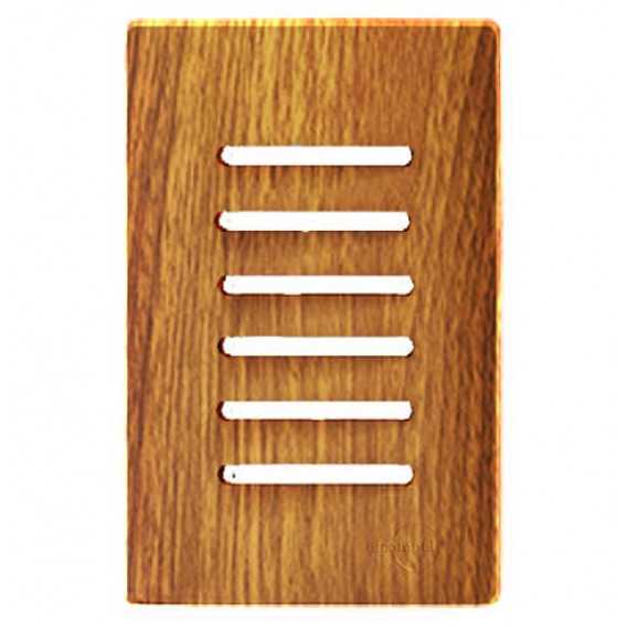 Placa p/ 6 Interruptores ( ESPECIAL ) 4x2 com Suporte - Novara Cumaru